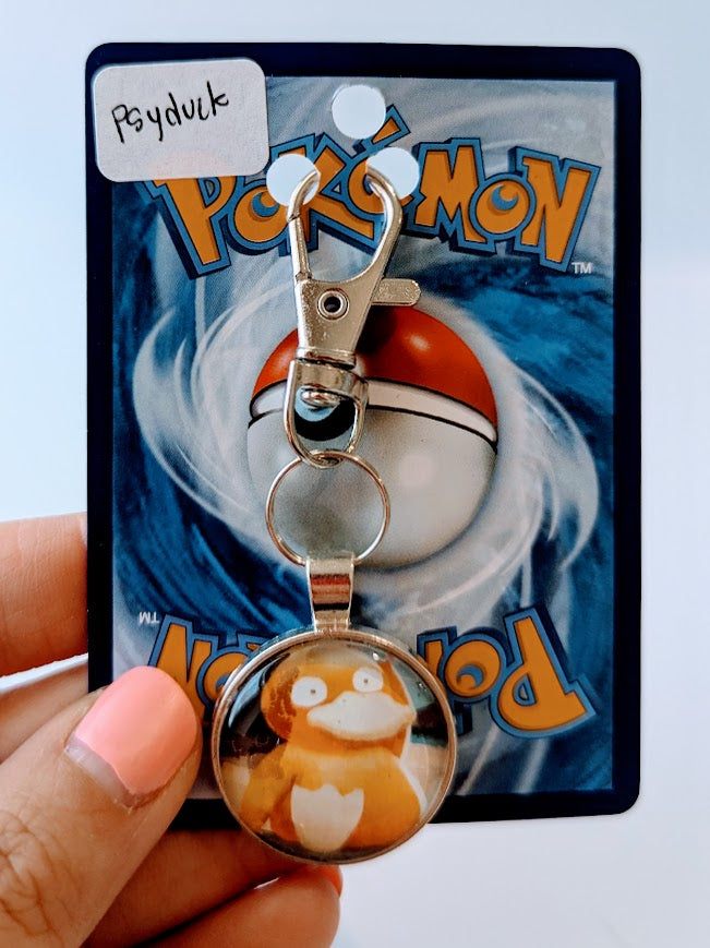 Psyduck Pokémon Card Keychain