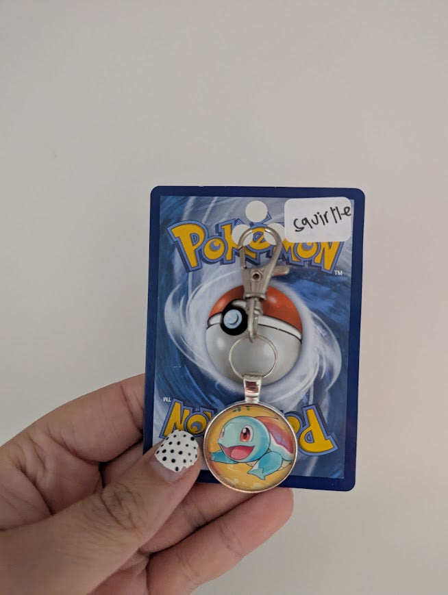 Squirtle Pokémon Card Keychain