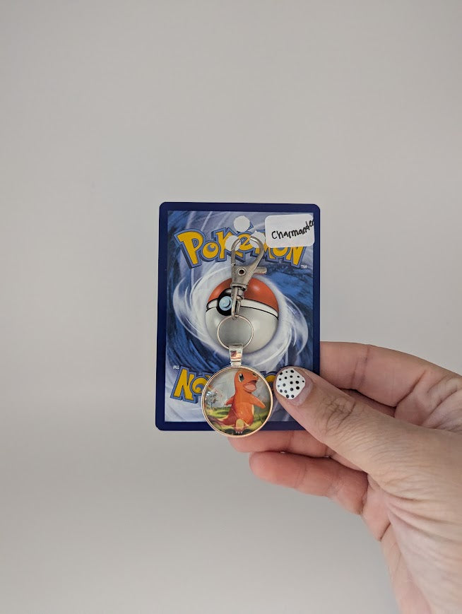 Charmander Pokémon Card Keychain