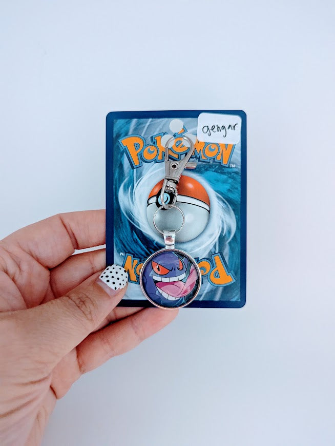 Gengar Pokémon Card Keychain