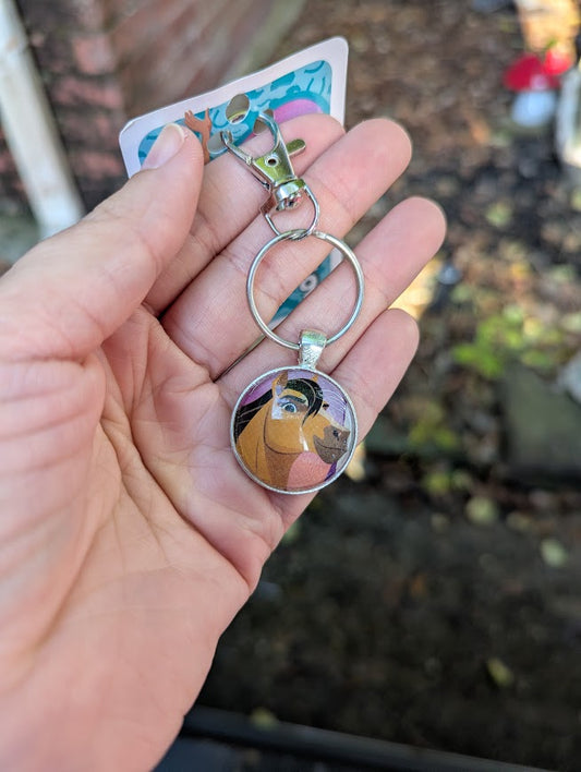 Spirit Horse Keychain