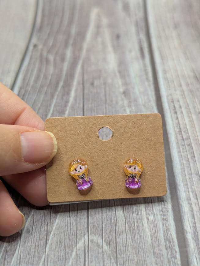 Anna, Frozen, Mini Stud Earrings