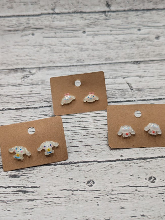 Cinnamoroll Pink Bow, Mini Stud Earrings