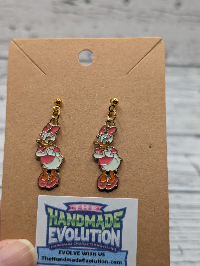 Daisy Duck, Gold Dot Earrings