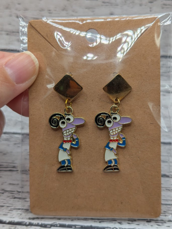 Fear, Gold Diamond Earrings