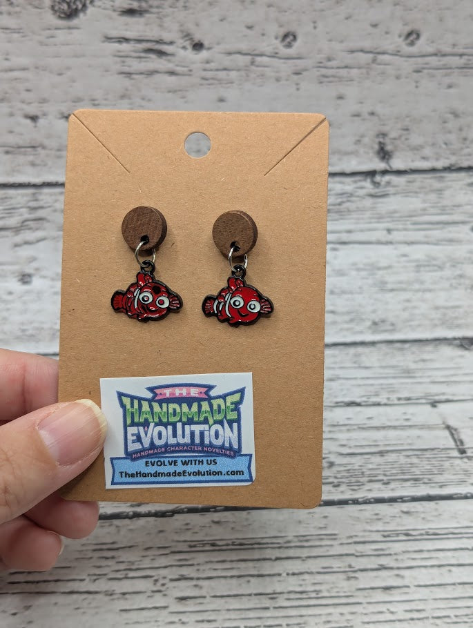 Nemo, Wooden Circle Earrings