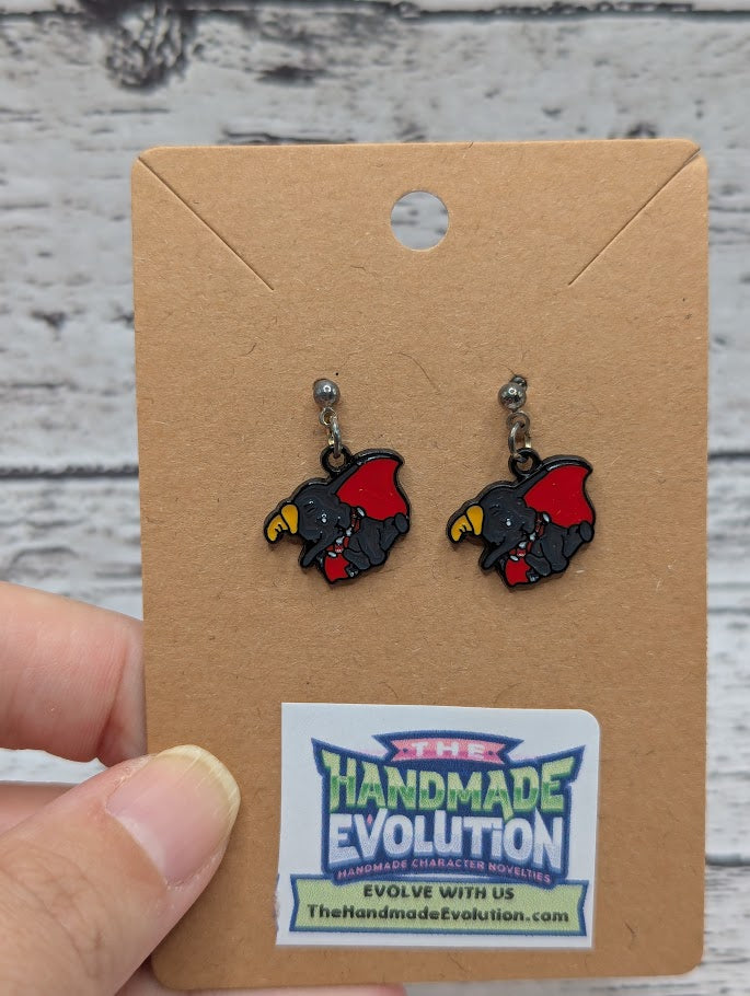 Dumbo, Silver Dot Earrings
