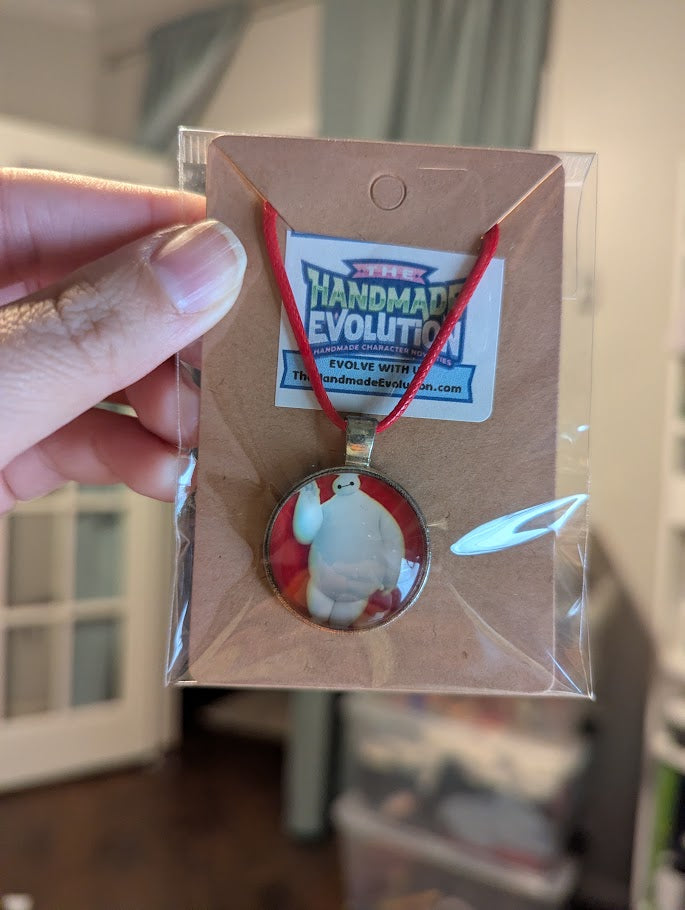 Baymax, Bezel, Red Necklace
