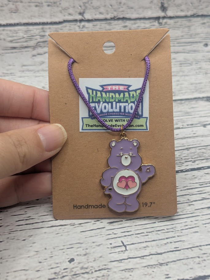 Purple Care Bear, Purple Necklace
