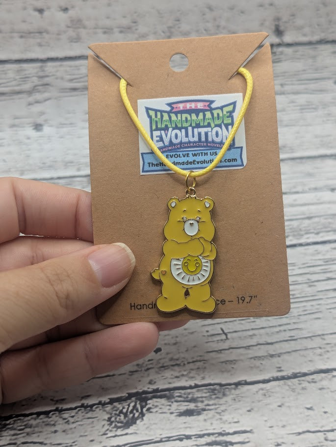 Yellow Care Bear, Yellow Necklace