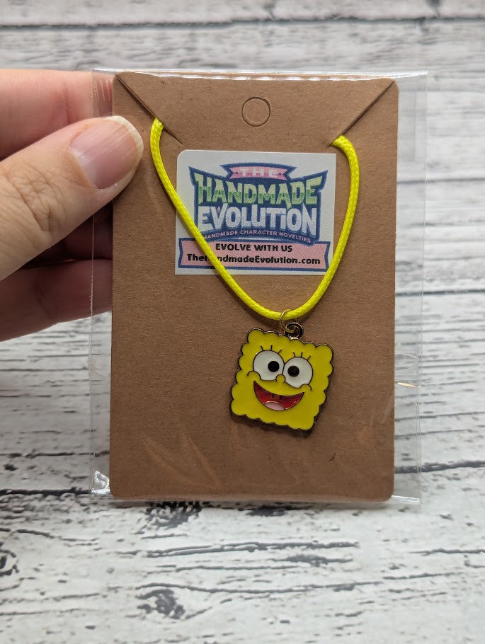 Spongebob Square face, Yellow Necklace