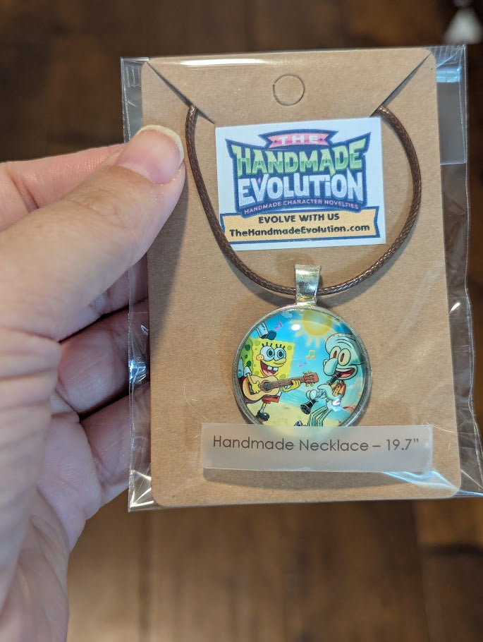Spongebob Squidward, Bezel Brown Necklace