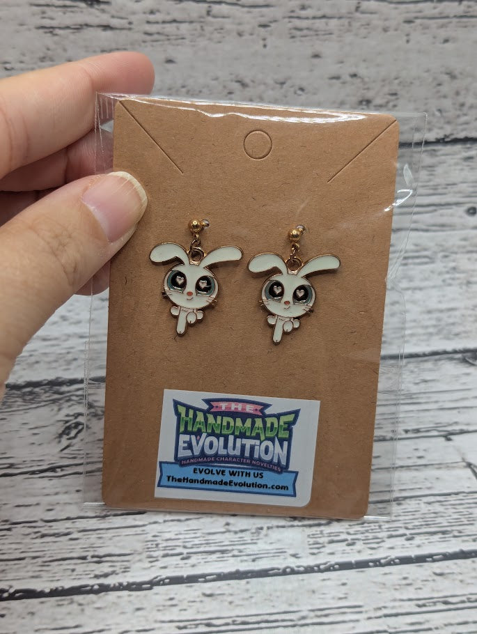 Powerpuff Girls, Bunny, Gold Dot Stud Earrings