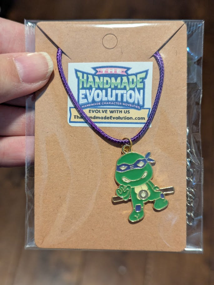 Ninja Turtle, Purple Necklace