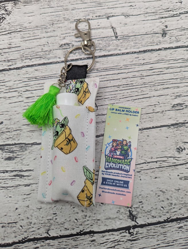 Ice Cream Baby Yoda Chapstick/Lip Balm Holder