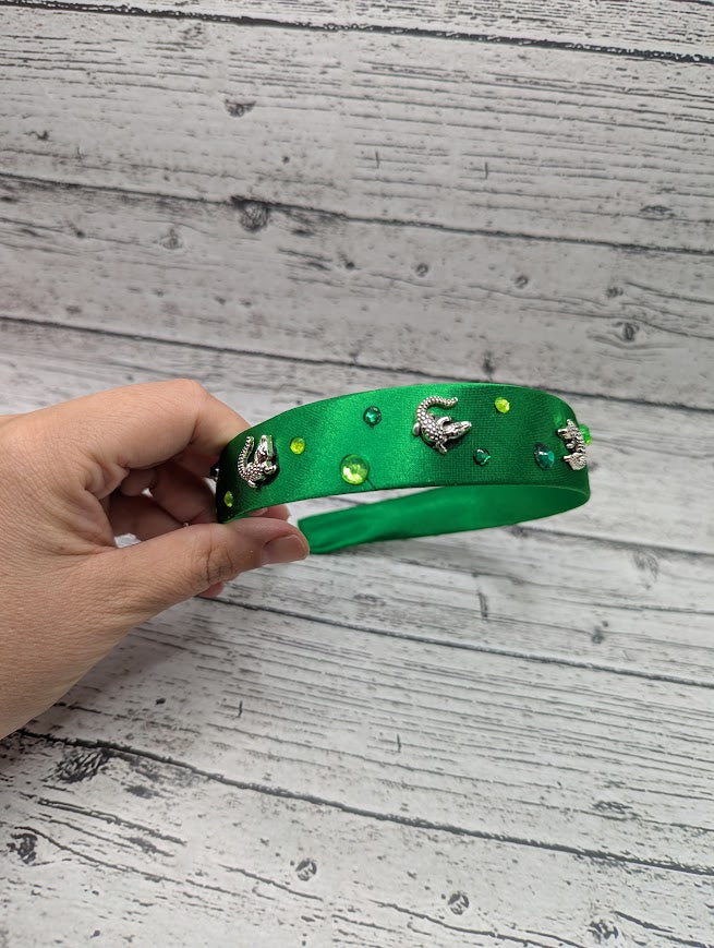 Green Gator Headband