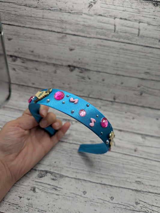 Blue and Pink Tay 13 Headband