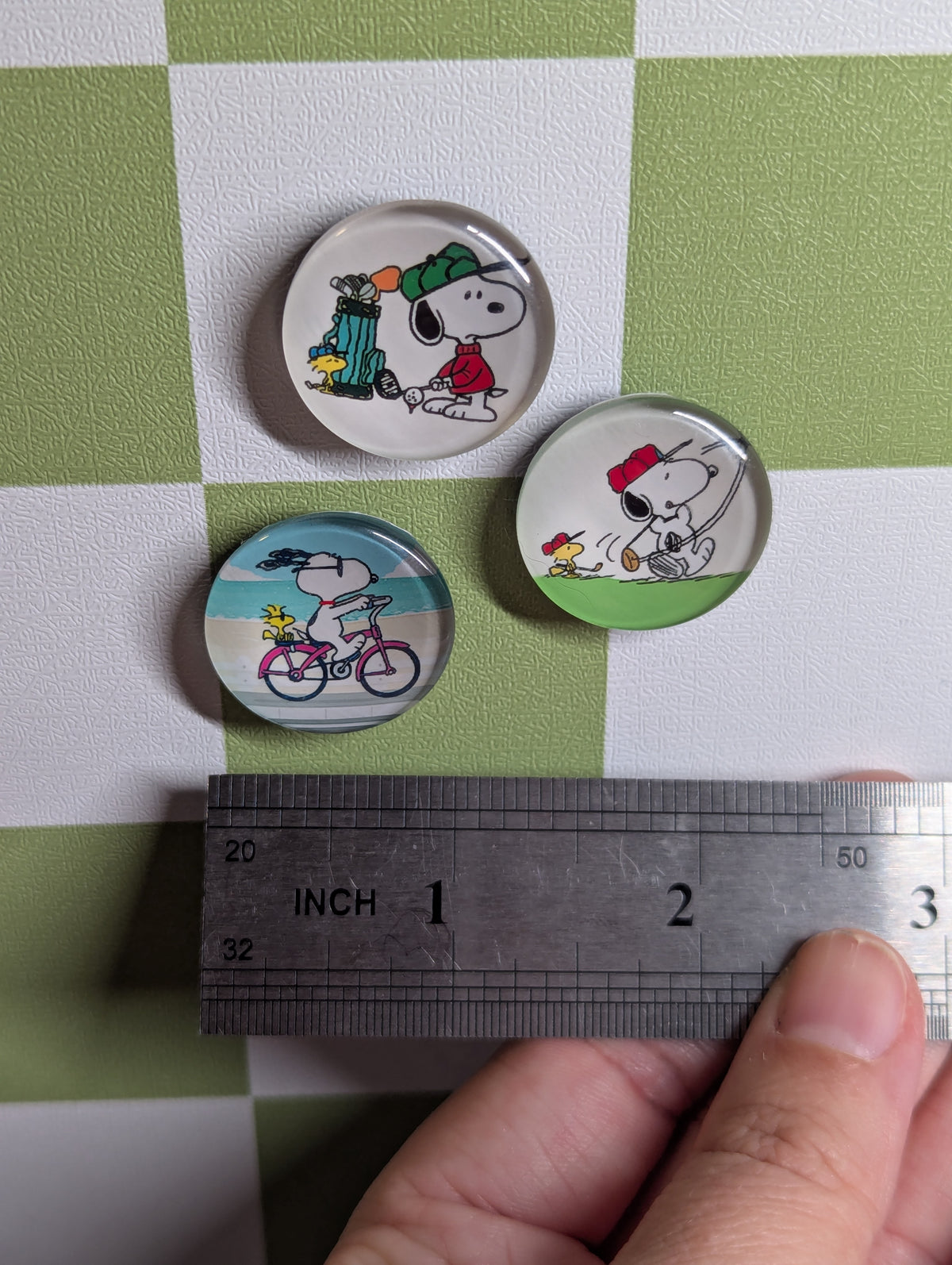 Nostalgic Retro Handmade Glass Magnet