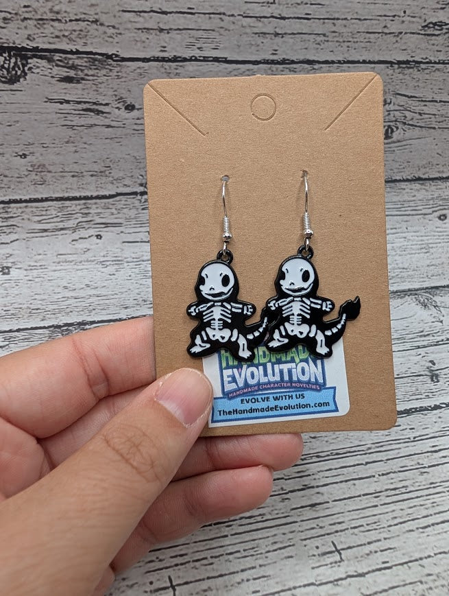 Charmander Skeleton Earrings