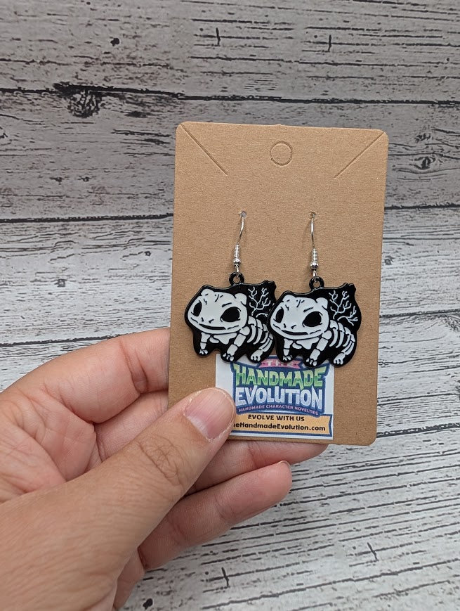 Bulbasaur Skeleton Earrings