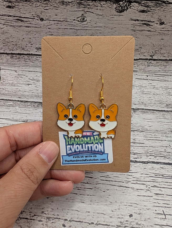 Dog Earrings - Corgi