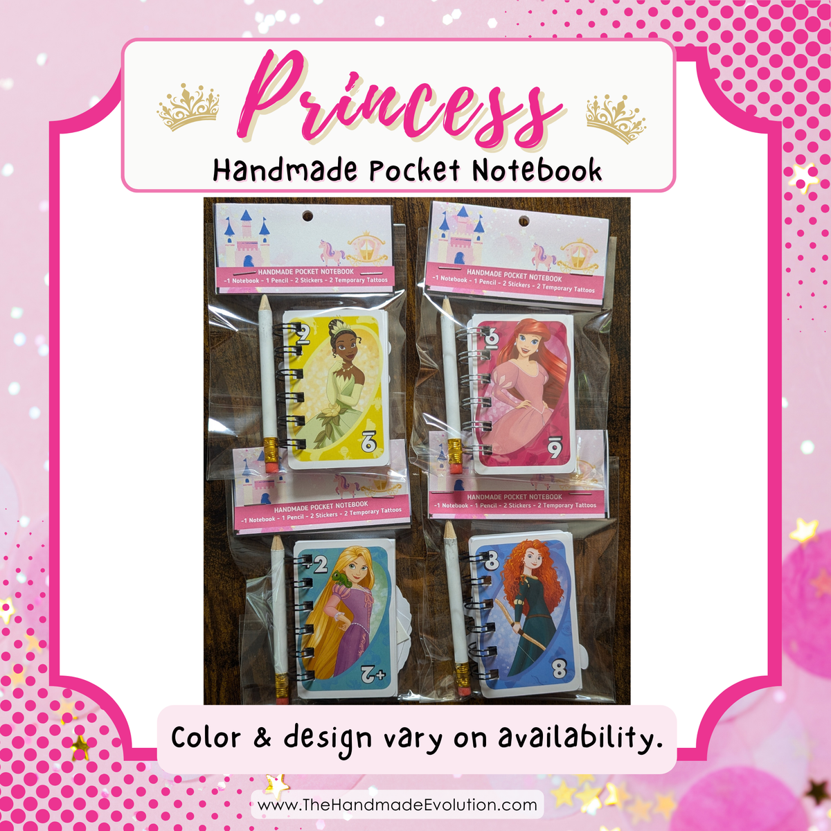 Belle - Beauty & The Beast - Princess Pocket Notebook