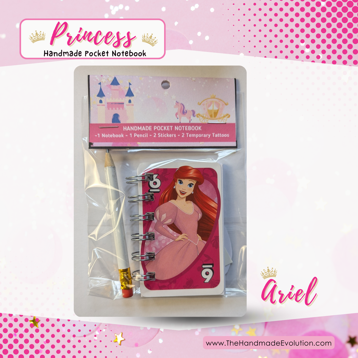 Disney Princess Pocket Notebook Party Favor Bundle Pack