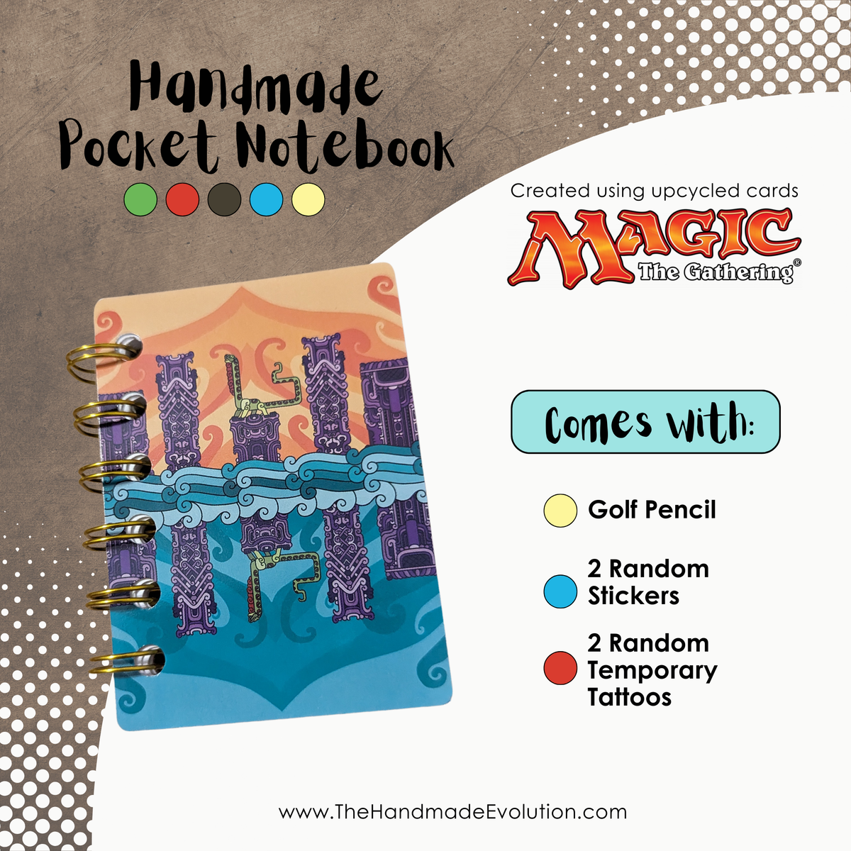 Magic the Gathering Card Notebooks Party Favor Bundle Pack