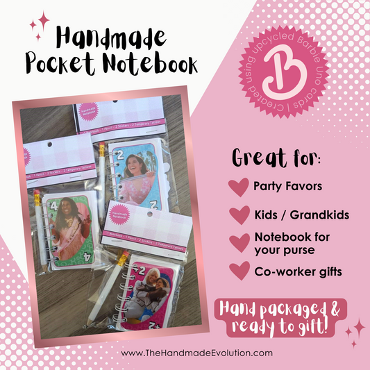 Barbie & friends pocket notebooks. party favor bundle pack.  Great for party favors, kids, coworkers. 