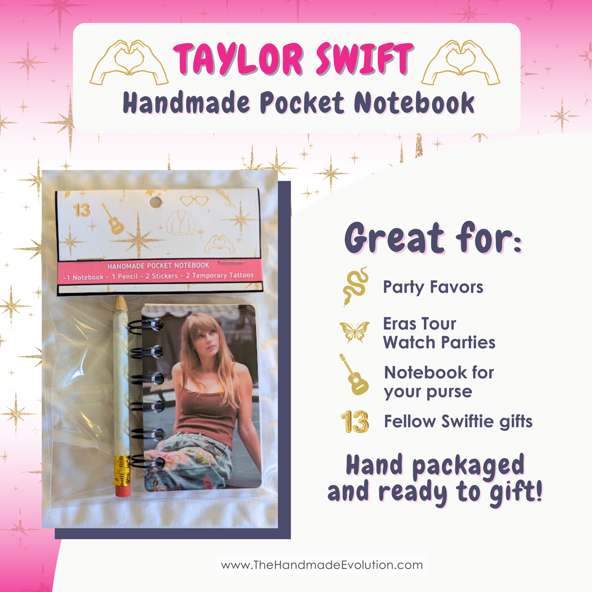 Taylor Swift Pocket Notebooks - Party Favor Bundle Pack