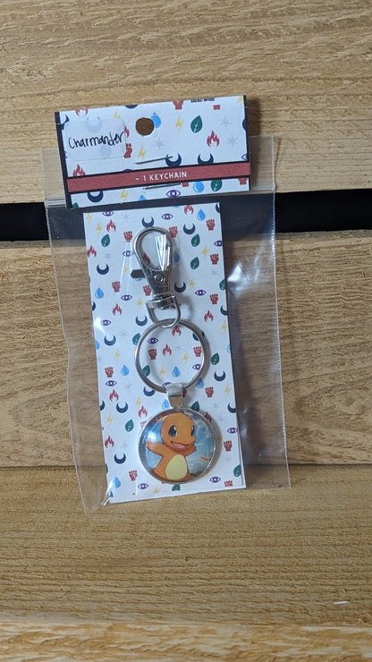 Charmander Pokémon Card Keychain