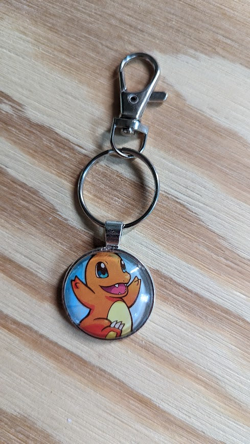 Charmander Pokémon Card Keychain