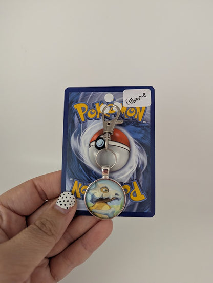 Cubone Pokémon Card Keychain