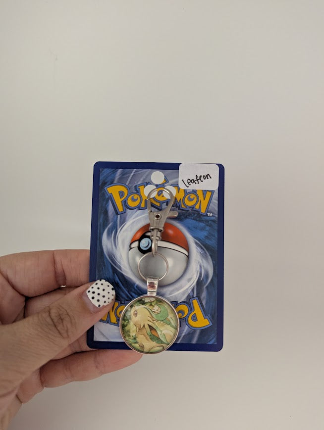 Eevelution Pokémon Card Keychain