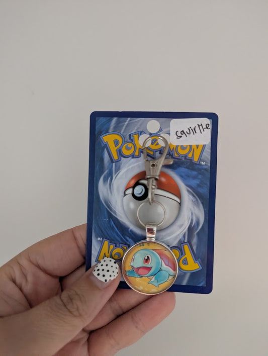 Squirtle Pokémon Card Keychain