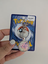 Eevelution Pokémon Card Keychain