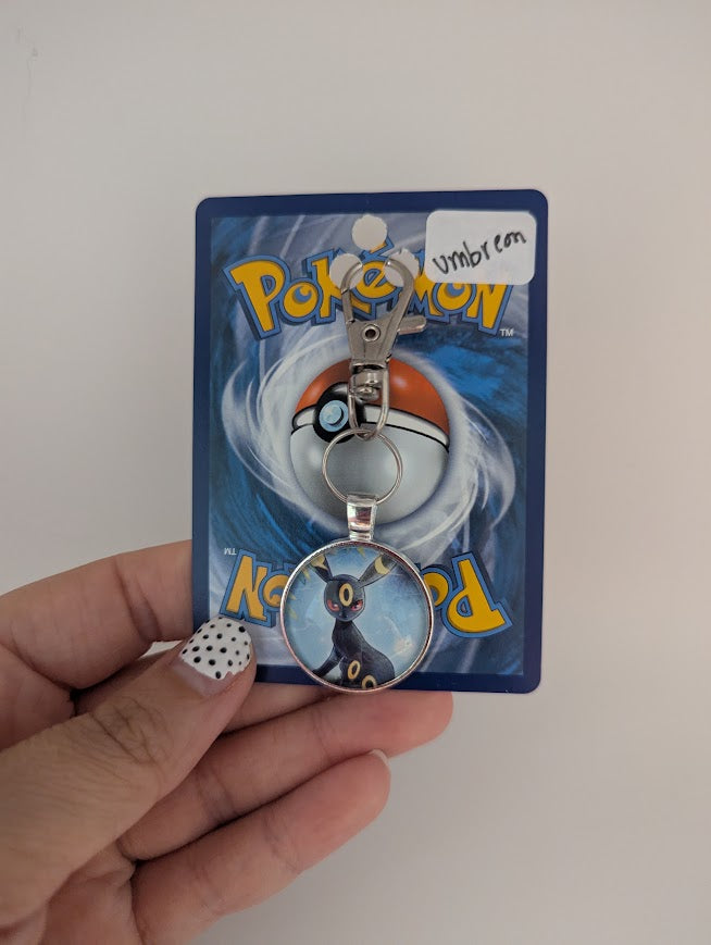 Eevelution Pokémon Card Keychain