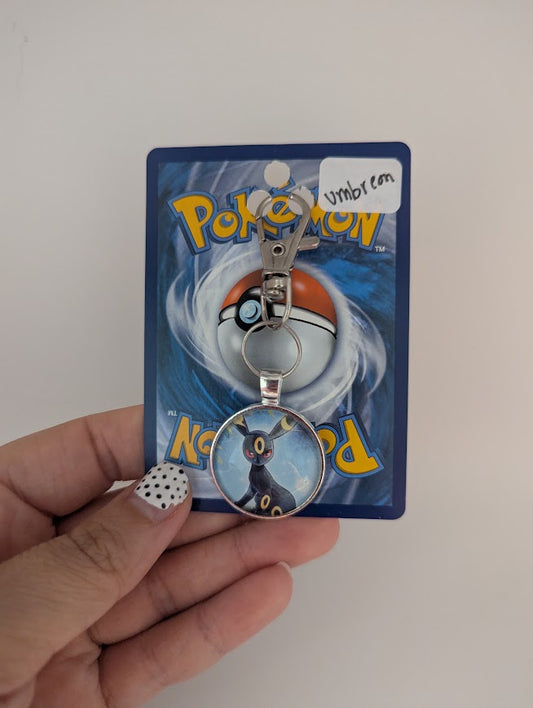 Eevelution Pokémon Card Keychain