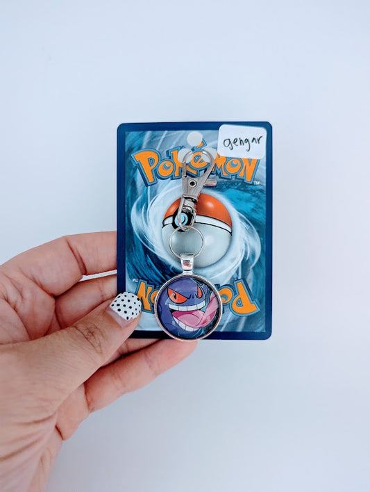 Gengar Pokémon Card Keychain