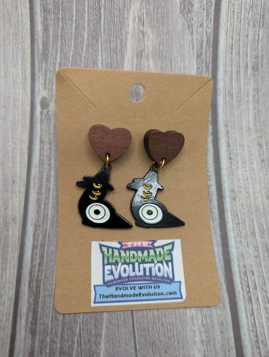 Sussie Wooden Heart Stud Earrings