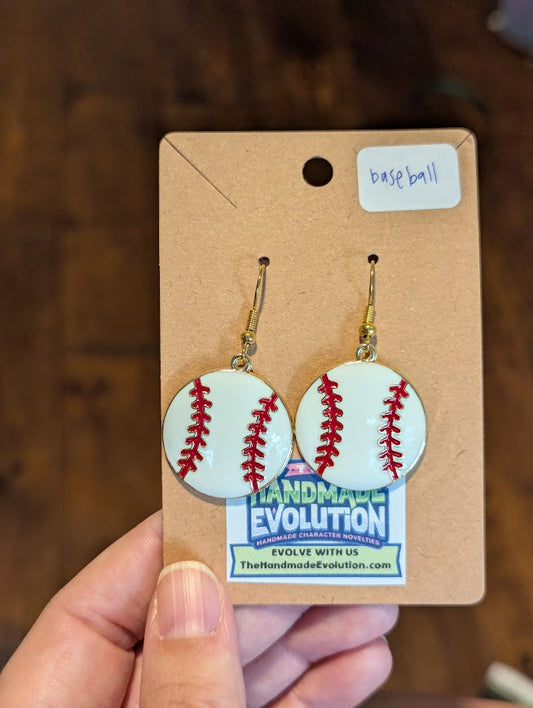 Baseball Hook Dangle Earrings