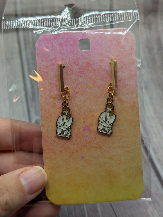 Taylor Swift White Cardigan Stud Earrings
