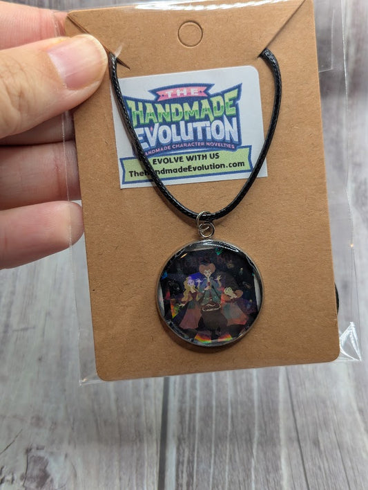 Hocus Pocus Sanderson Sisters Black Necklace