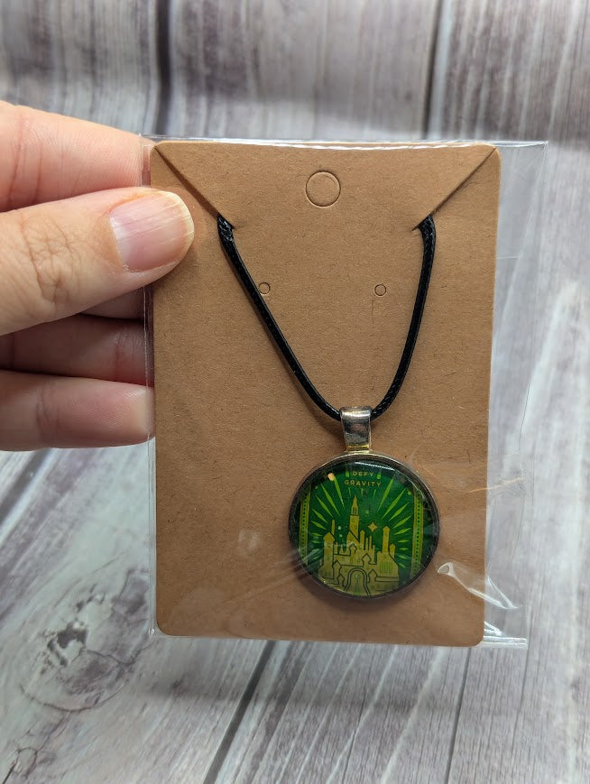 Wicked Defy Gravity Black Necklace