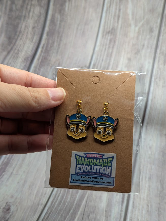 Paw Patrol Chase Stud Earrings