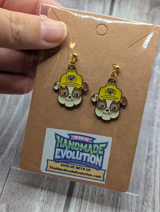 Paw Patrol Rubble Stud Earrings
