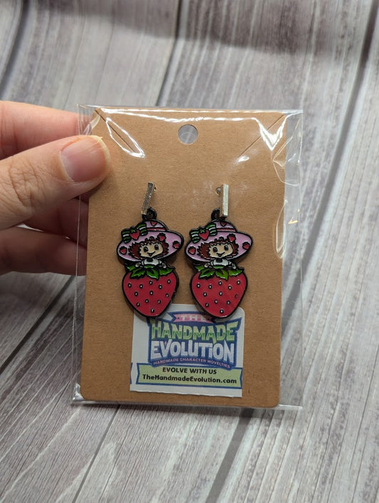 Strawberry Shortcake Sitting Stud Earrings