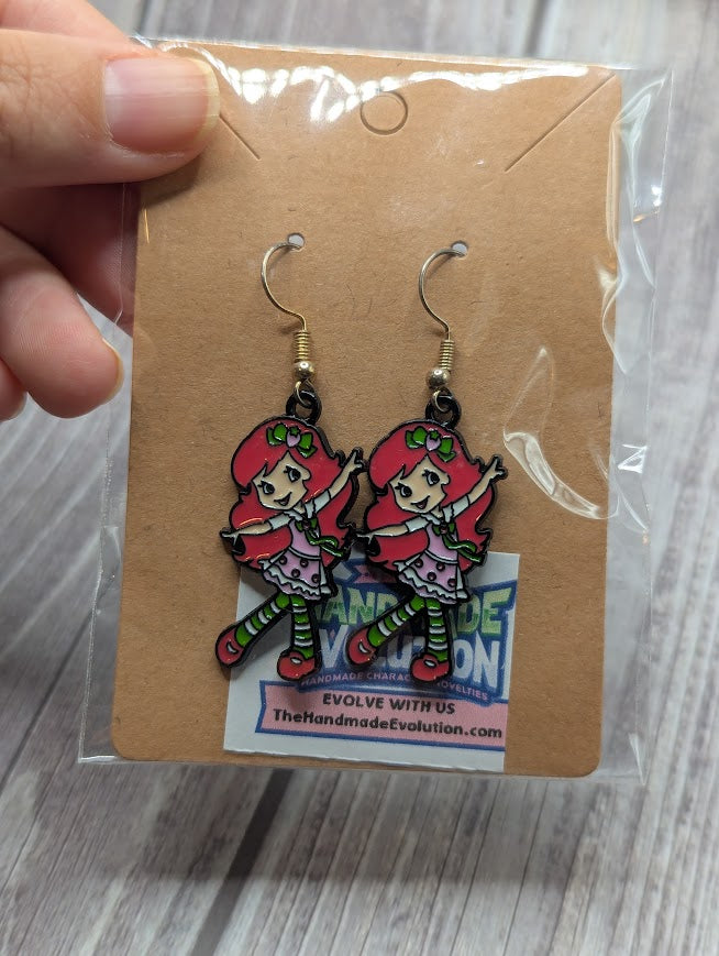 Strawberry Shortcake Dancing Dangle Earrings