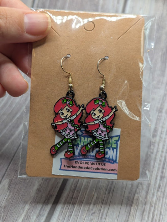 Strawberry Shortcake Dancing Dangle Earrings