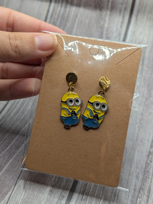 Despicable Me Minion Holding Hands Earrings
